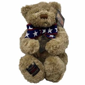 GUND Wish Bear 100th Anniversary 1902 - 2002 Stuffed Plush Teddy Bear 9”